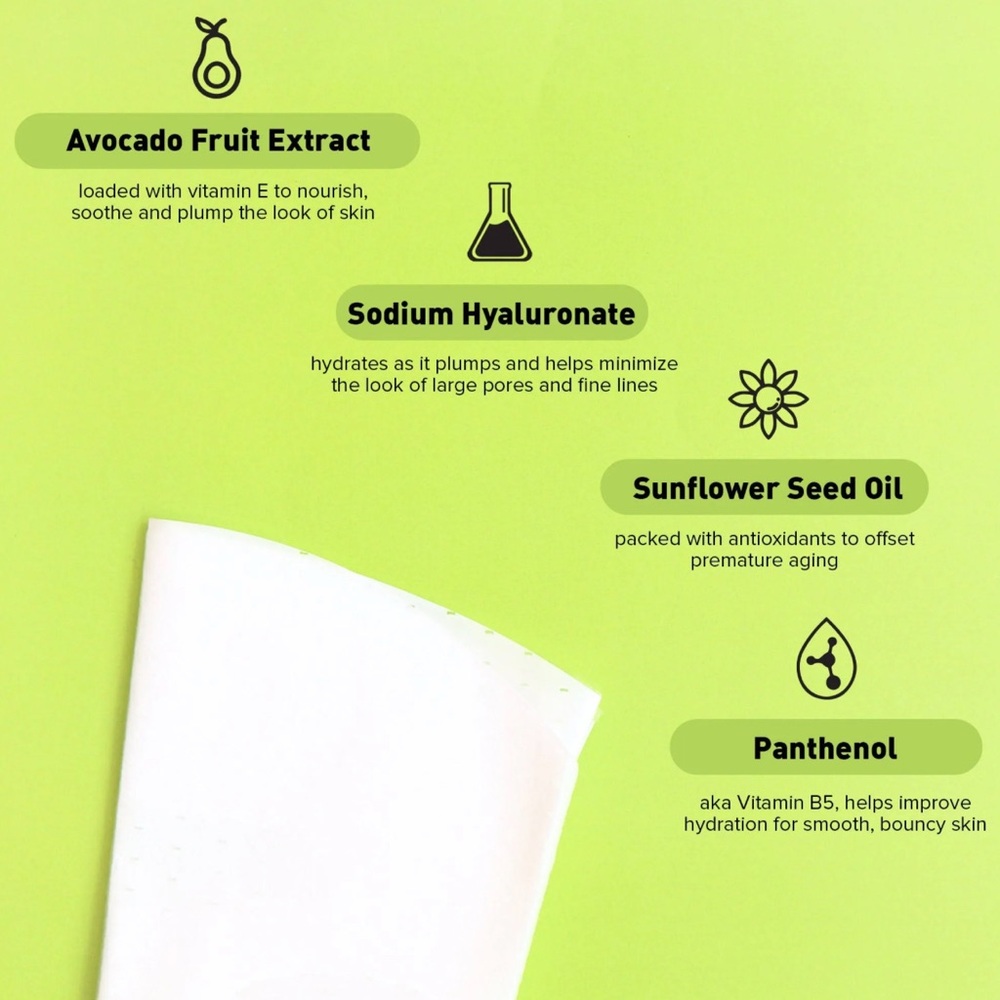 Avocado Soothing Face Mask 5 pack - Picture 3 of 7